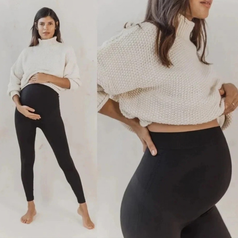 BLANQI Black Everyday Maternity Leggings Size Medium